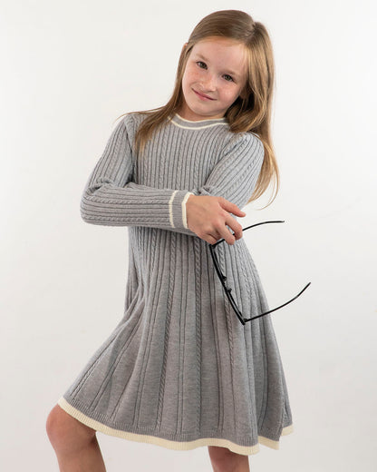 Abito svasato in maglia con treccine MAYORAL