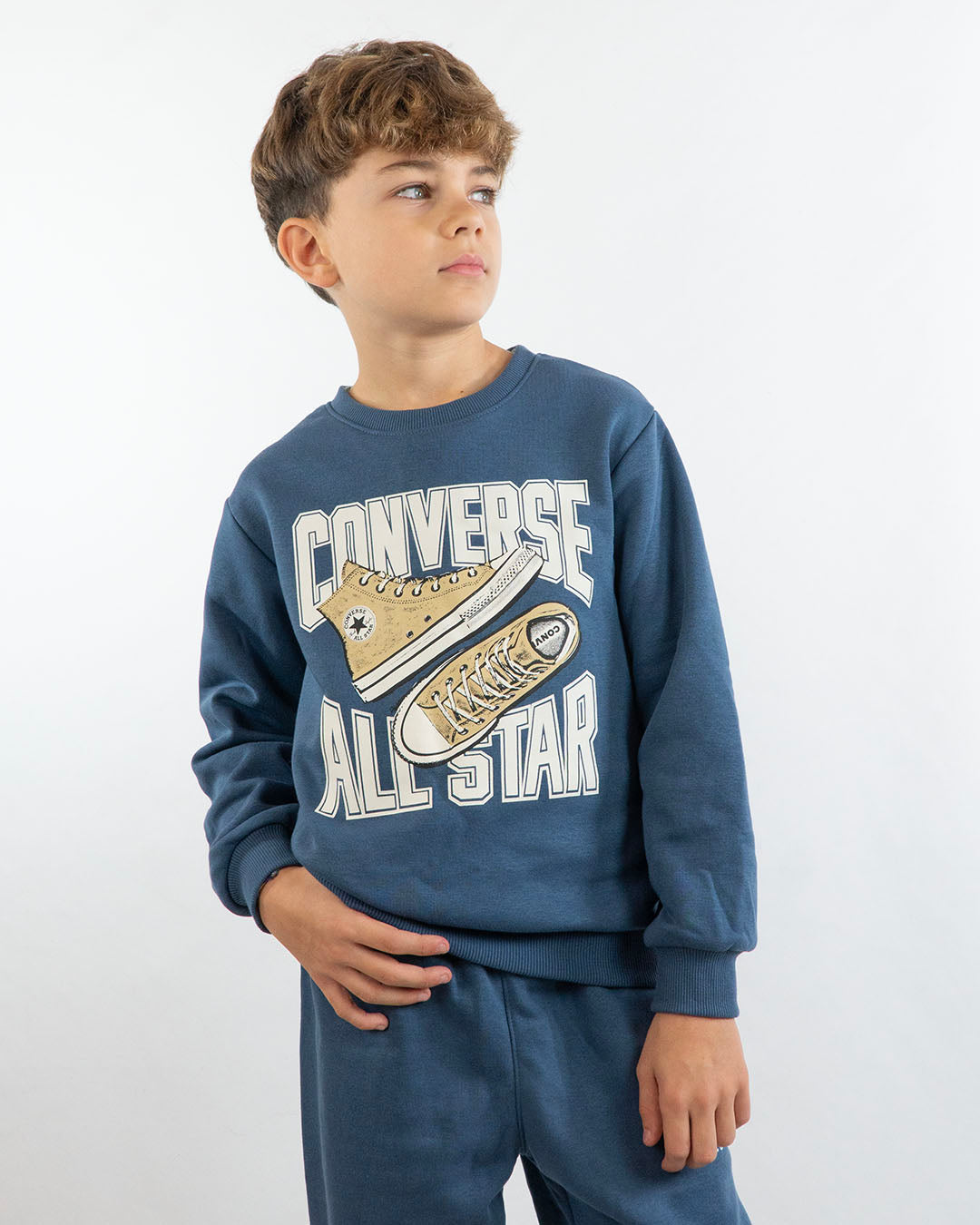 Tuta 2 pezzi felpata con stampa in rilievoCONVERSE