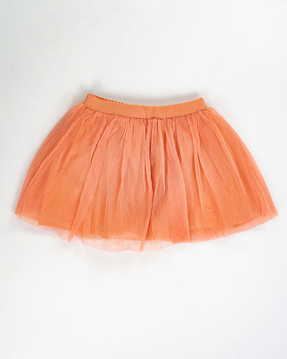 Completo con gonna in tulle e stampa con pailettes