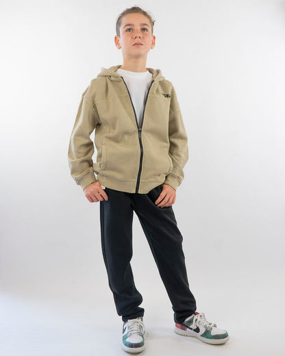 Felpa aperta felpata oversize con cappuccio I DO