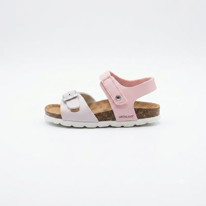 Sandalo bicolor con sottopiede in pelle GRUNLAND