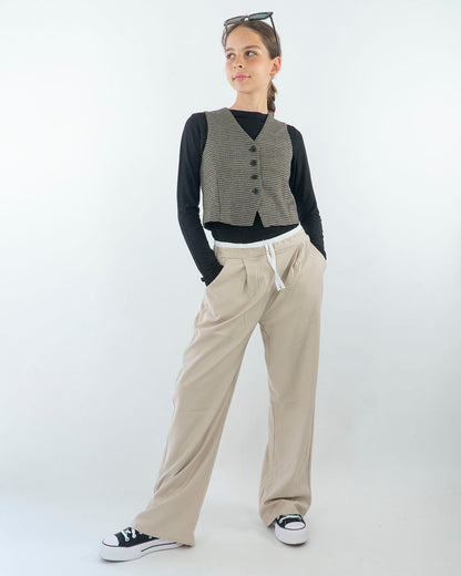 Pantaloni fluidi con fascia elastica in vita I DO