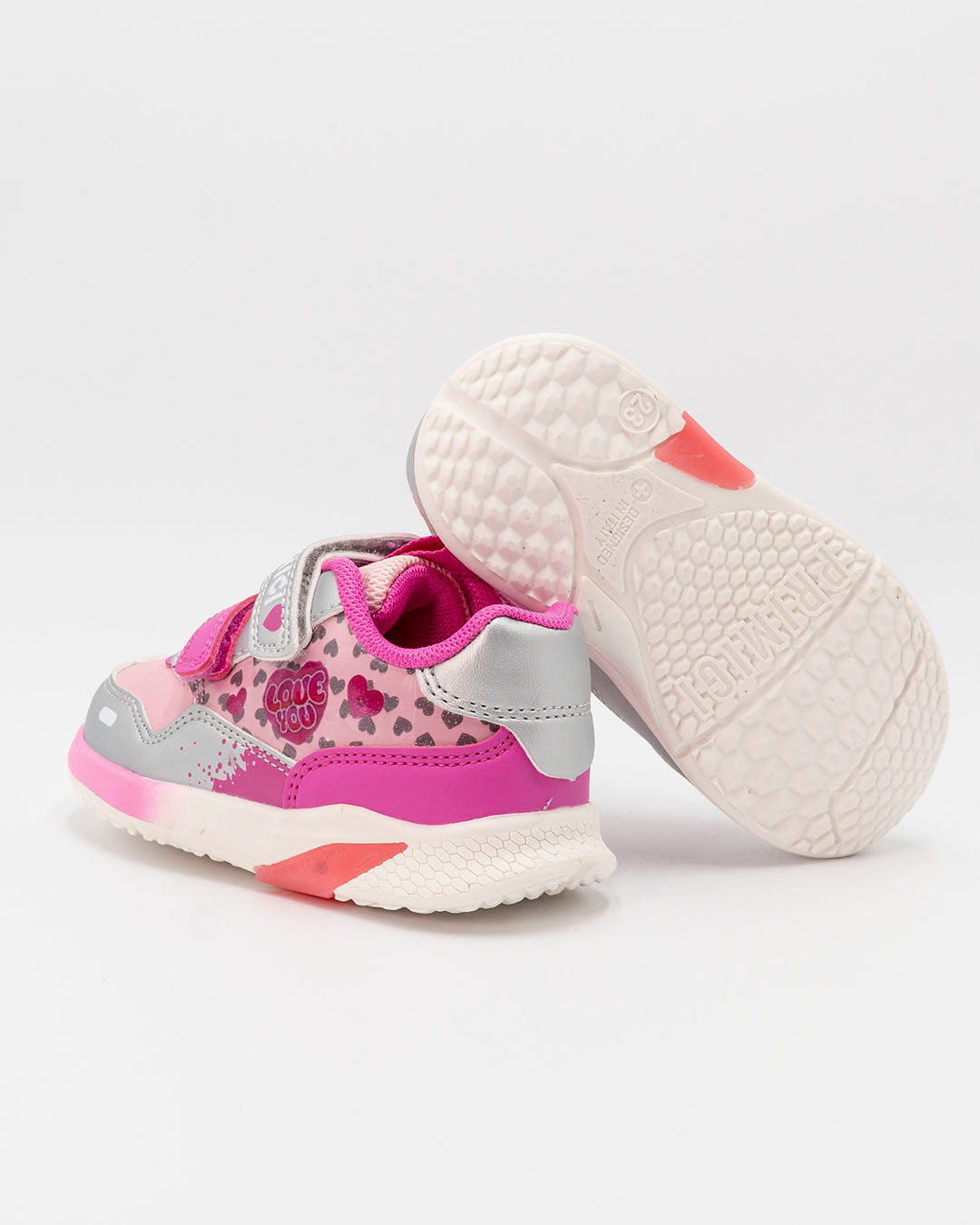 Scarpe in ecopelle con luci e cuoricini PRIMIGI