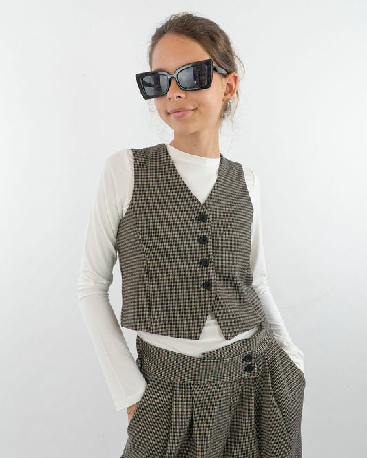 Gilet a quadretti foderato I DO