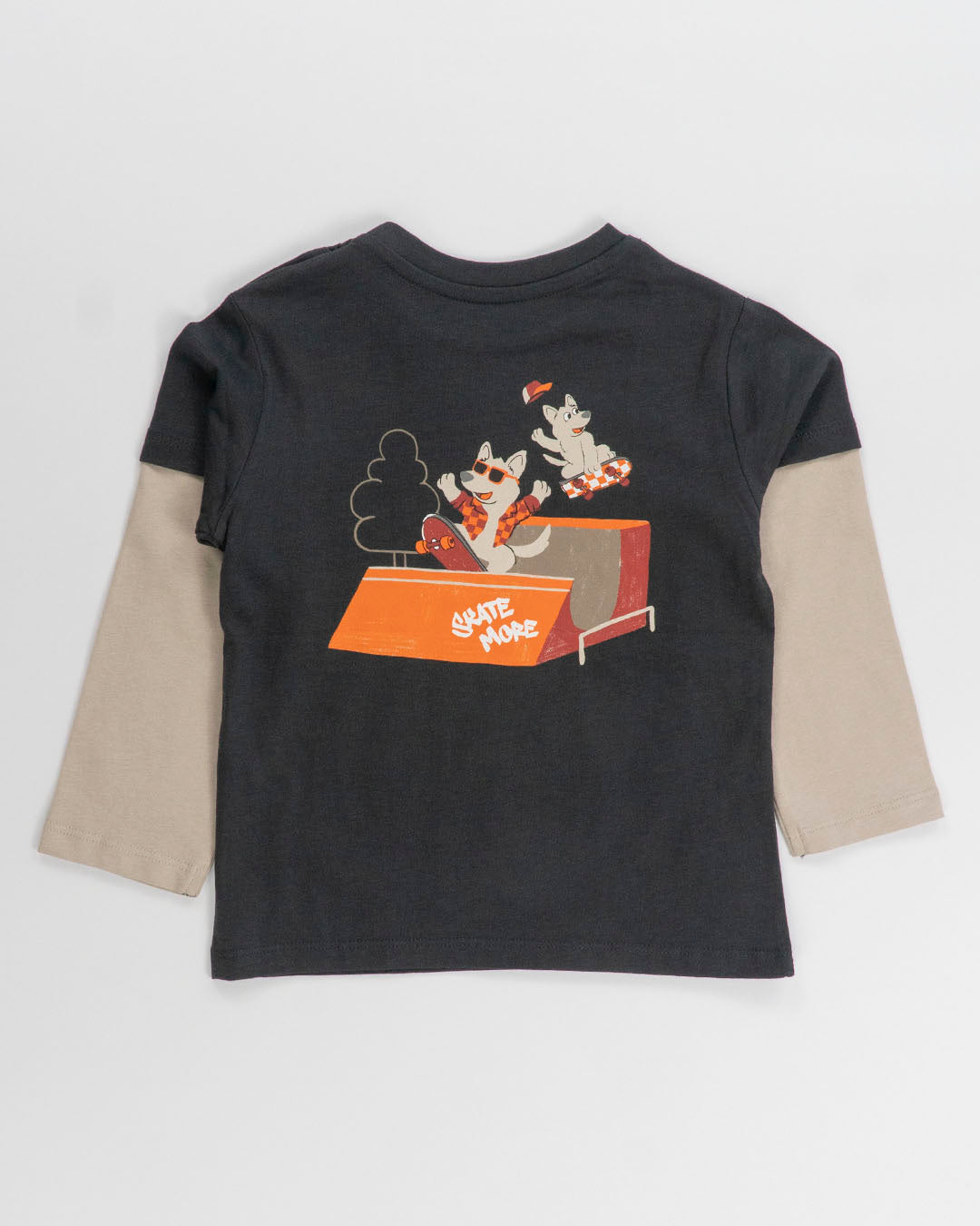 T-shirt manica lunga con cani skater MAYORAL