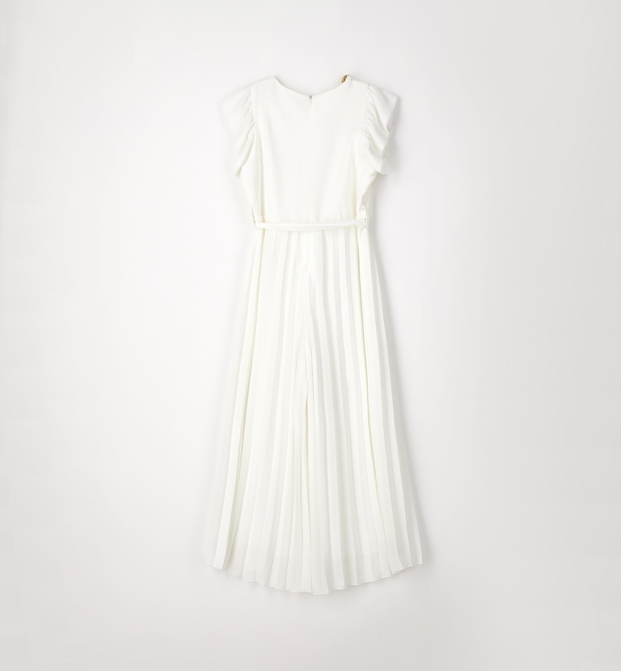 Tuta elegante plissettata con catenina dorata I DO