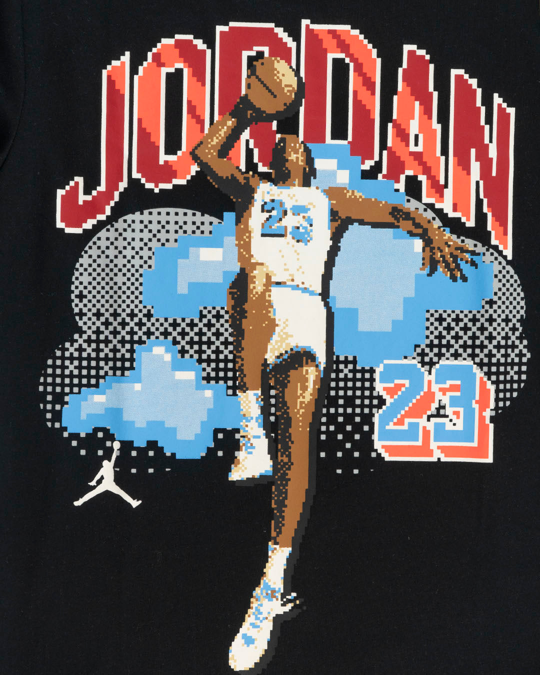 T-shirt con stampa in pixel art JORDAN