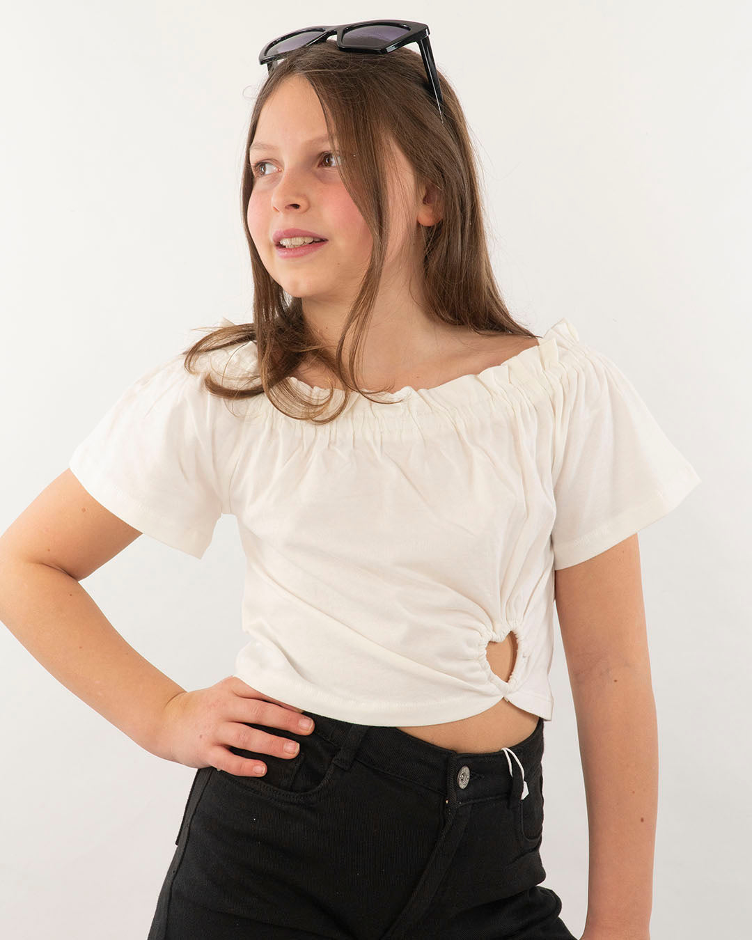 T-shirt con scollo e cuore sul fianco MAYORAL