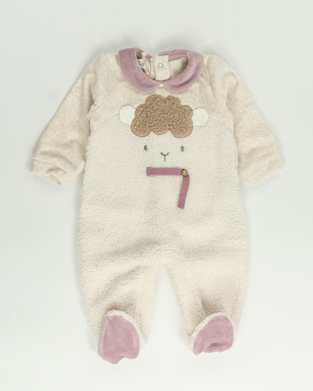 Tutina in ciniglia con inserto ricciolino MELBY