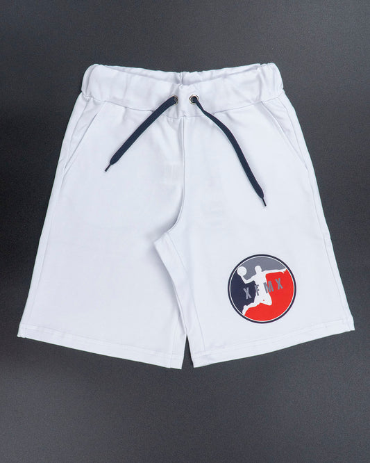 Pantalone corto con stampa tonda