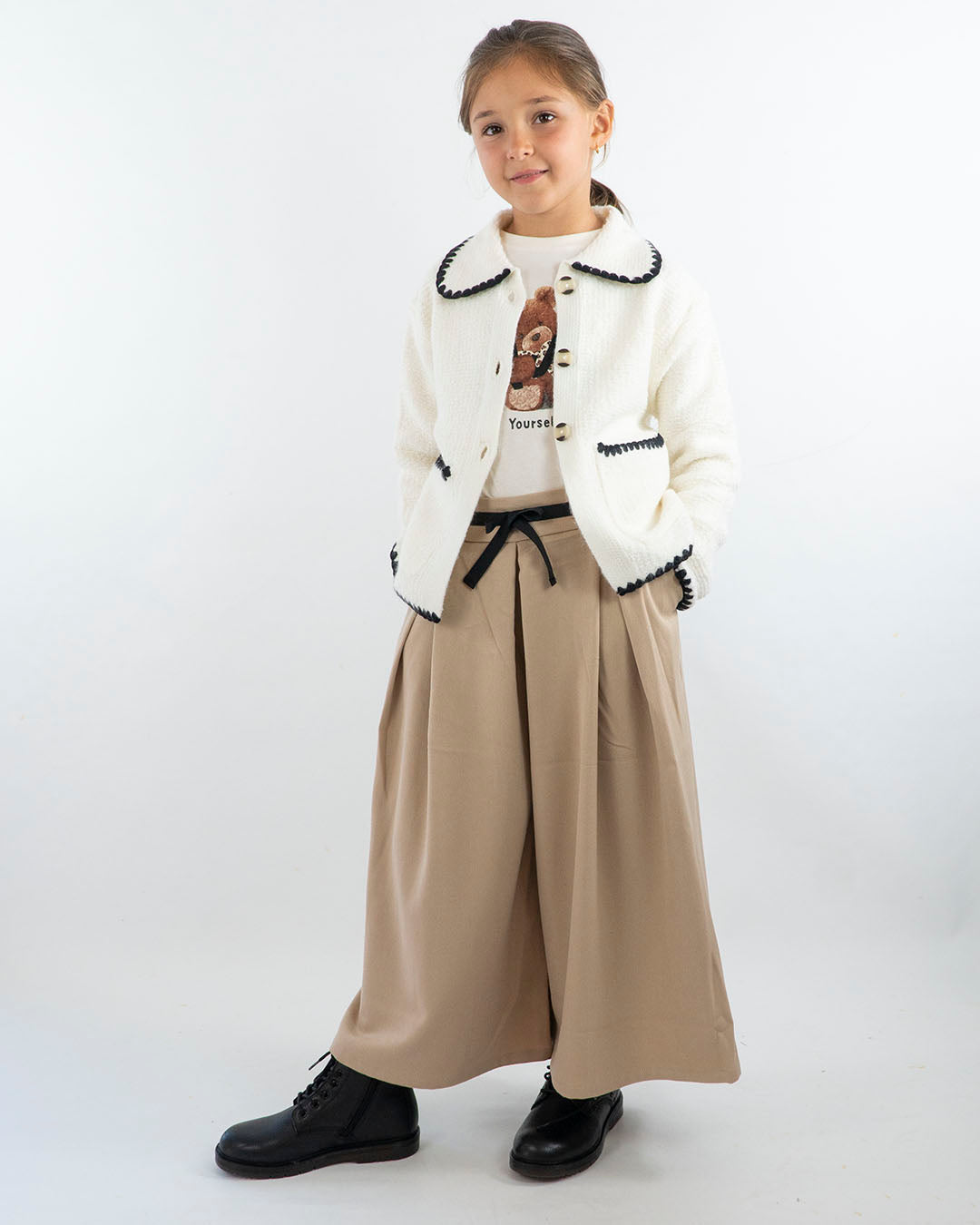 Giacca in boucle con profili a contrasto MAYORAL