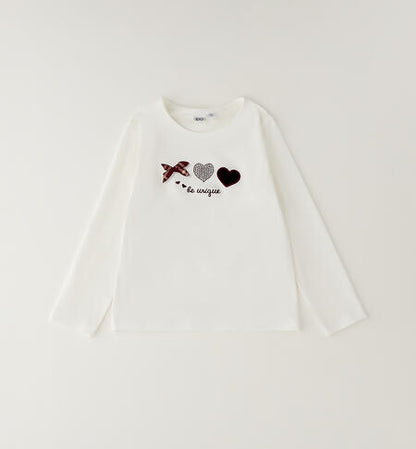 T-shirt con cuoricini art.4.H363-0112 I DO