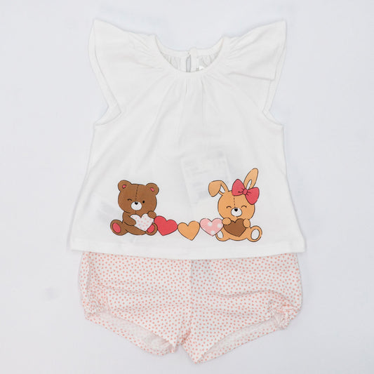 Completo 2 pz. con short a pois MAYORAL
