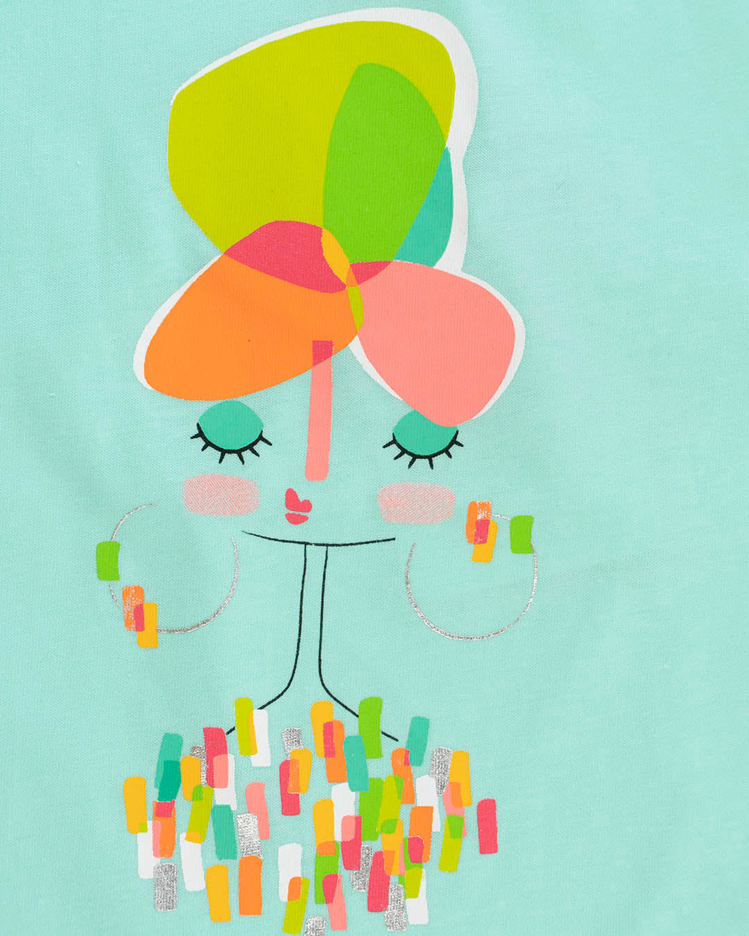 T-shirt con stampa a pennellate colorate MAYORAL
