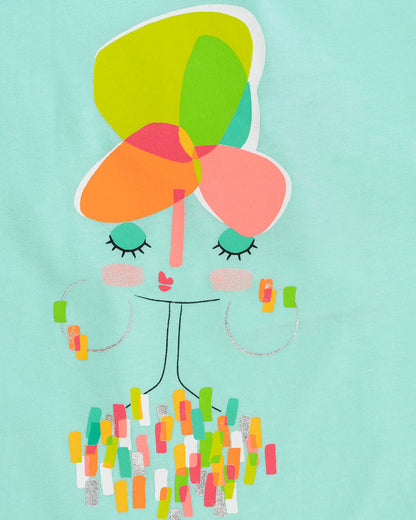 T-shirt con stampa a pennellate colorate MAYORAL