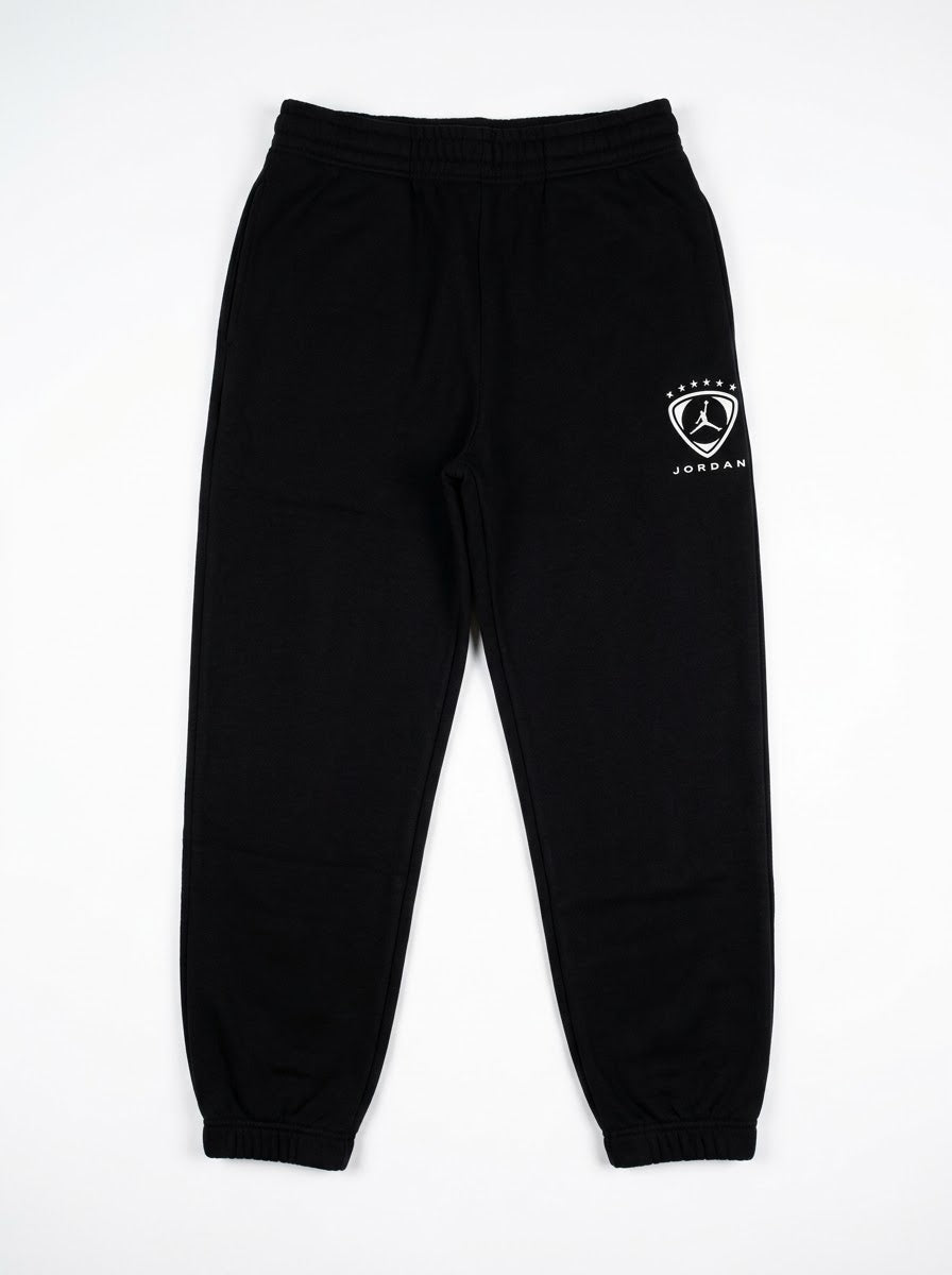 Pantaloni sgarzati logo argento 95G058-023 JORDAN