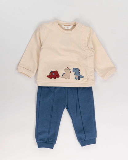 Completo 2 pz. felpato con 3 baby dinosauriMAYORAL