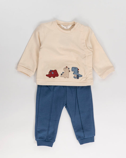 Completo 2 pz. felpato con 3 baby dinosauriMAYORAL