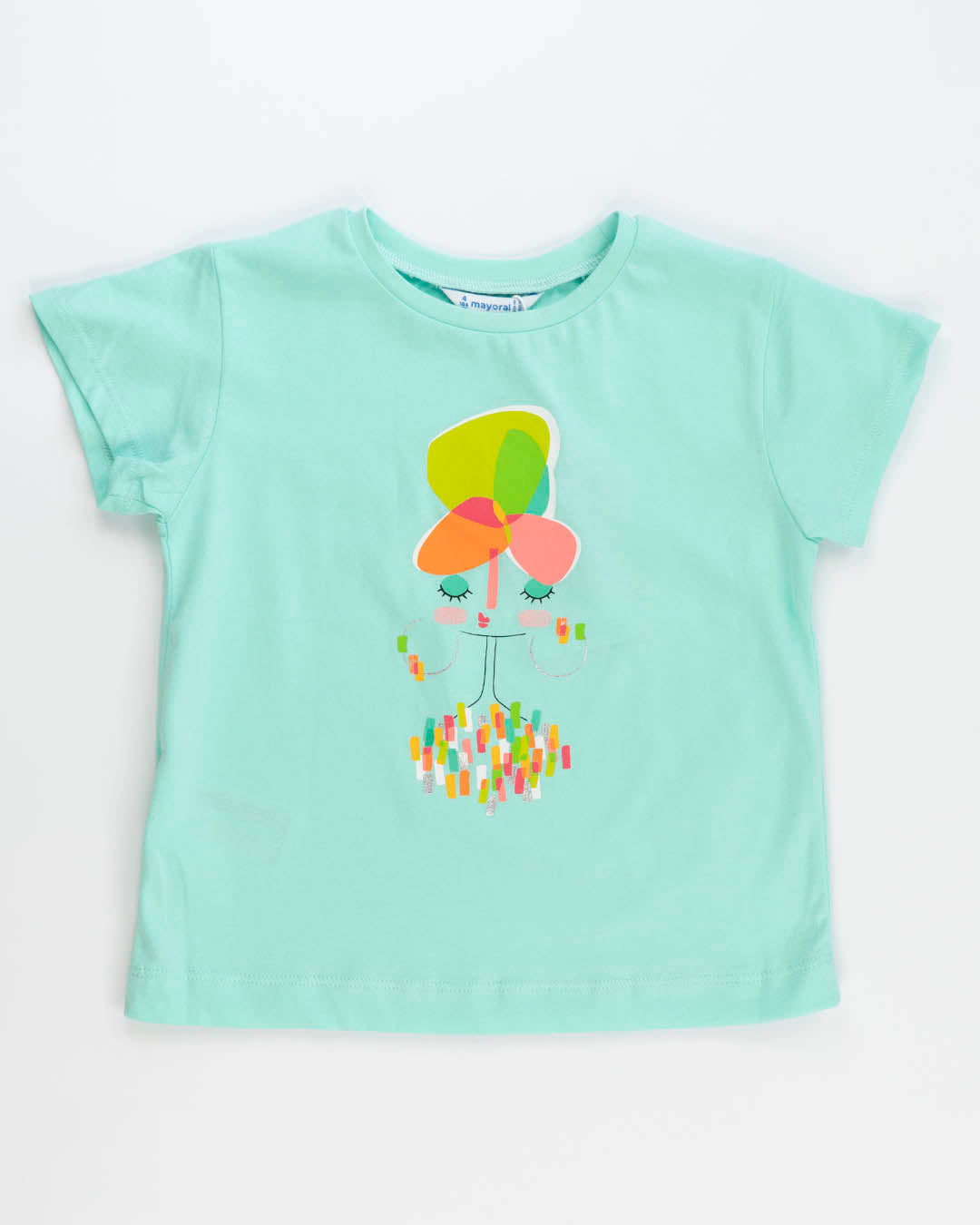 T-shirt con stampa a pennellate colorate MAYORAL