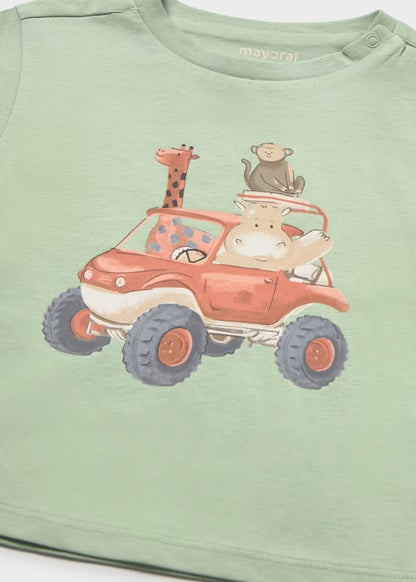 T-shirt con auto per safari  art.1010-11 MAYORAL