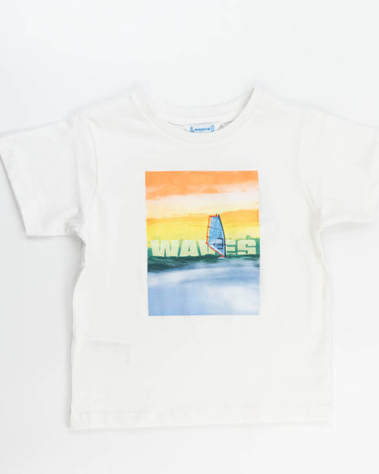T-shirt con windsurf al tramonto MAYORAL