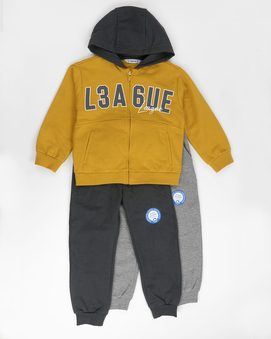 Tuta 3 pz. felpata con due pantaloni MAYORAL