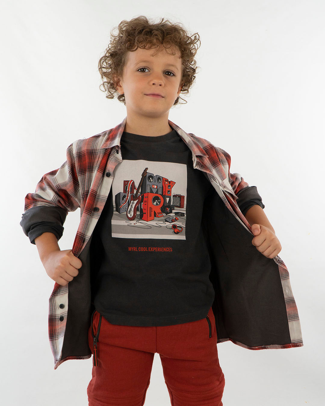 Camicia a quadri foderata in cotone