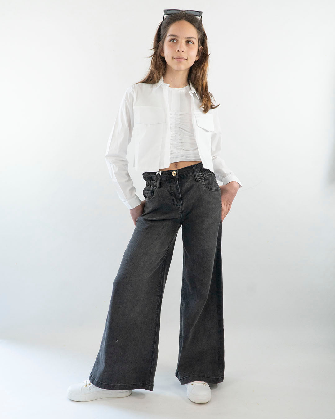 Camicia corta e larga con tasche I DO