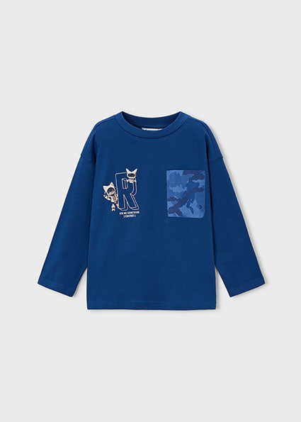 T-shirt con taschina fantasia art.4.012-026MAYORAL