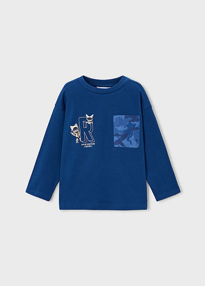 T-shirt con taschina fantasia art.4.012-026MAYORAL