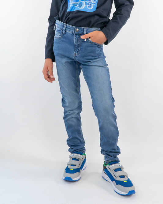 Pantaloni soft denim modello slim MAYORAL