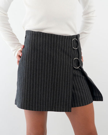 Gonna pantalone elasticizzata gessata MAYORAL