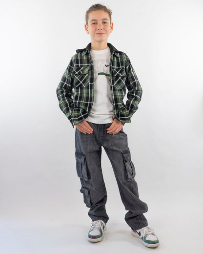 Jeans cargo con cintura regolabile I DO