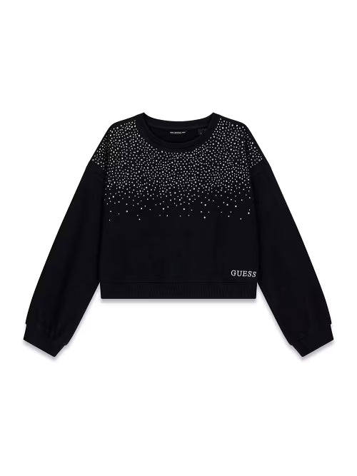 Felpa con strass J6RQ13KA6R4-JBLN GUESS