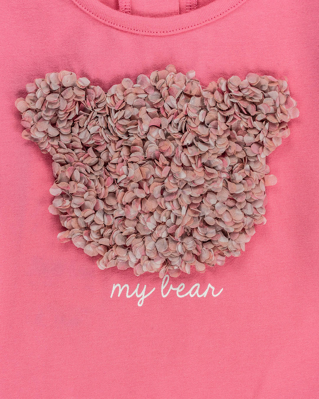 T-shirt manica lunga con orsetto a petali I DO