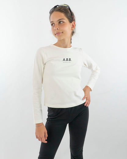 T-shirt manica lunga con piccola scritta I DO