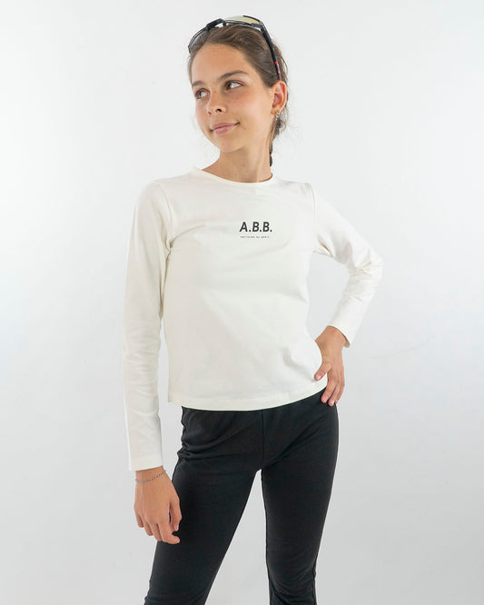 T-shirt manica lunga con piccola scritta I DO