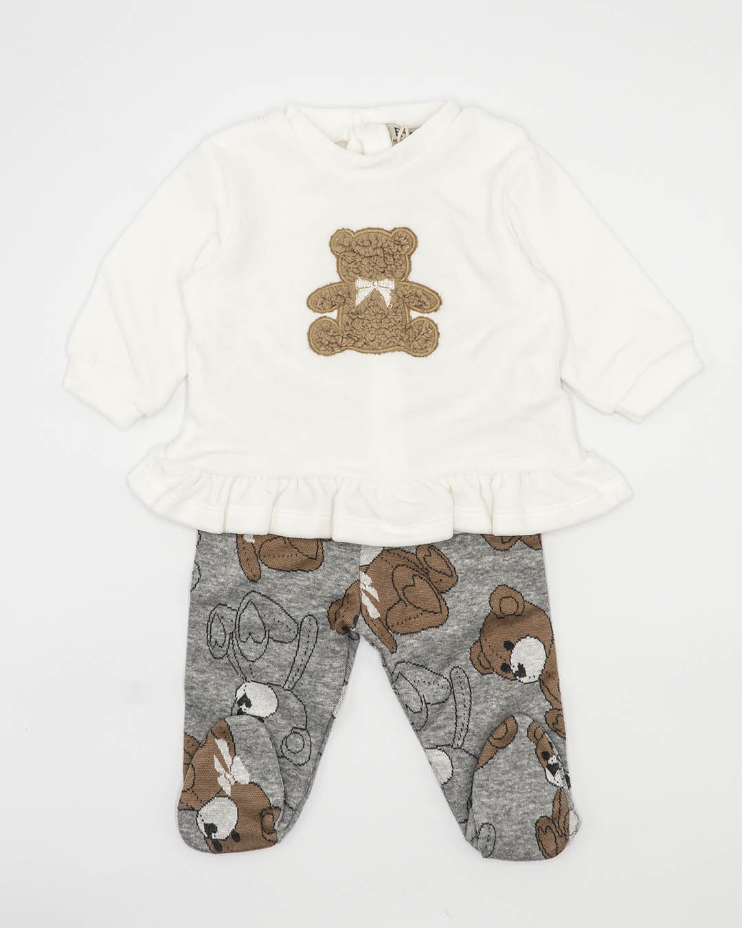 Completo con maglia in ciniglia e ghettina  EMC