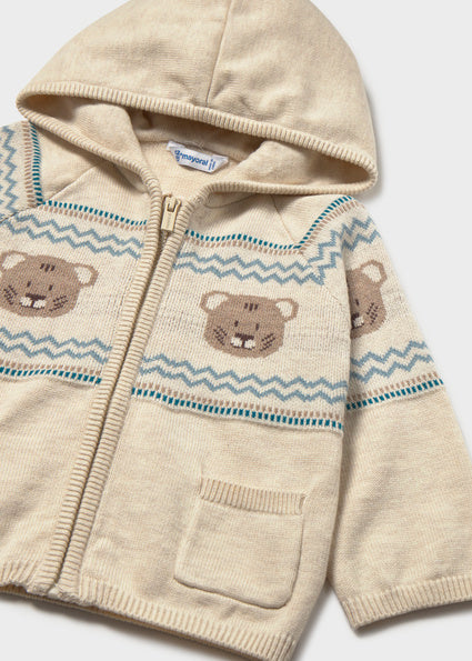 Maglione con zip e cappuccio art.2.380-073 MAYORAL
