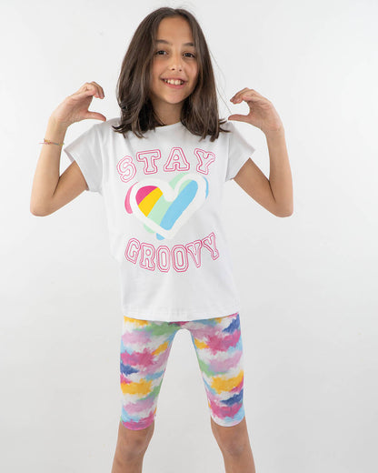 Completo 2 pezzi (T-shirt+ciclista)