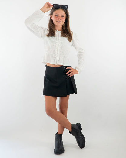 Camicia goffrata con fiocchetti MAYORAL