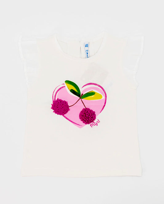 T-shirt manica corta con ciliegie MAYORAL