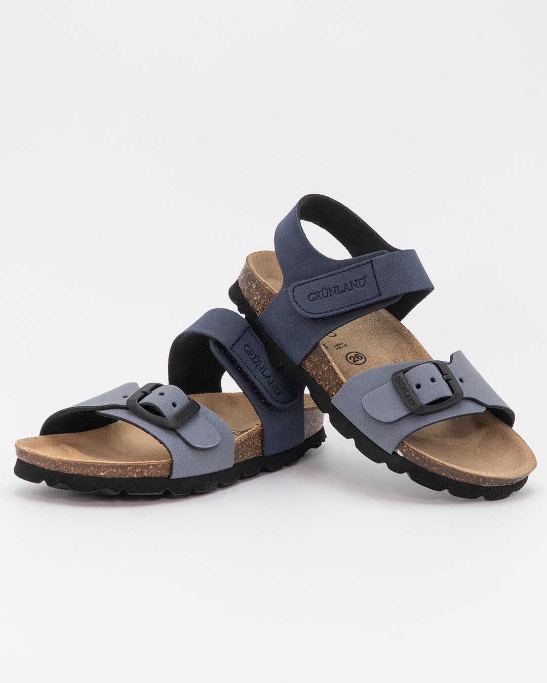 Sandalo bicolor con sottopiede in pelle GRUNLAND