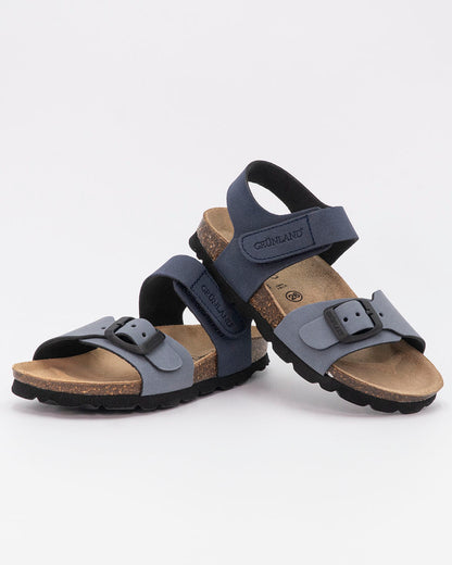 Sandalo bicolor con sottopiede in pelle GRUNLAND