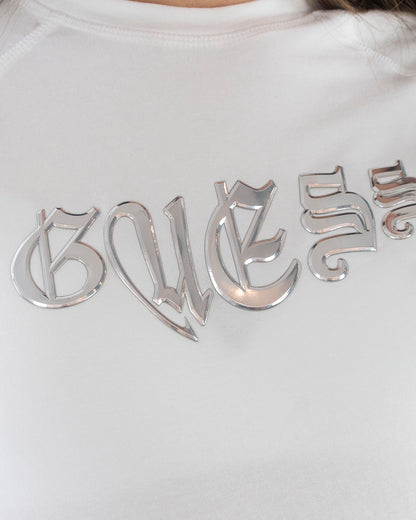 T-shirt manica lunga con logo in rilievo GUESS