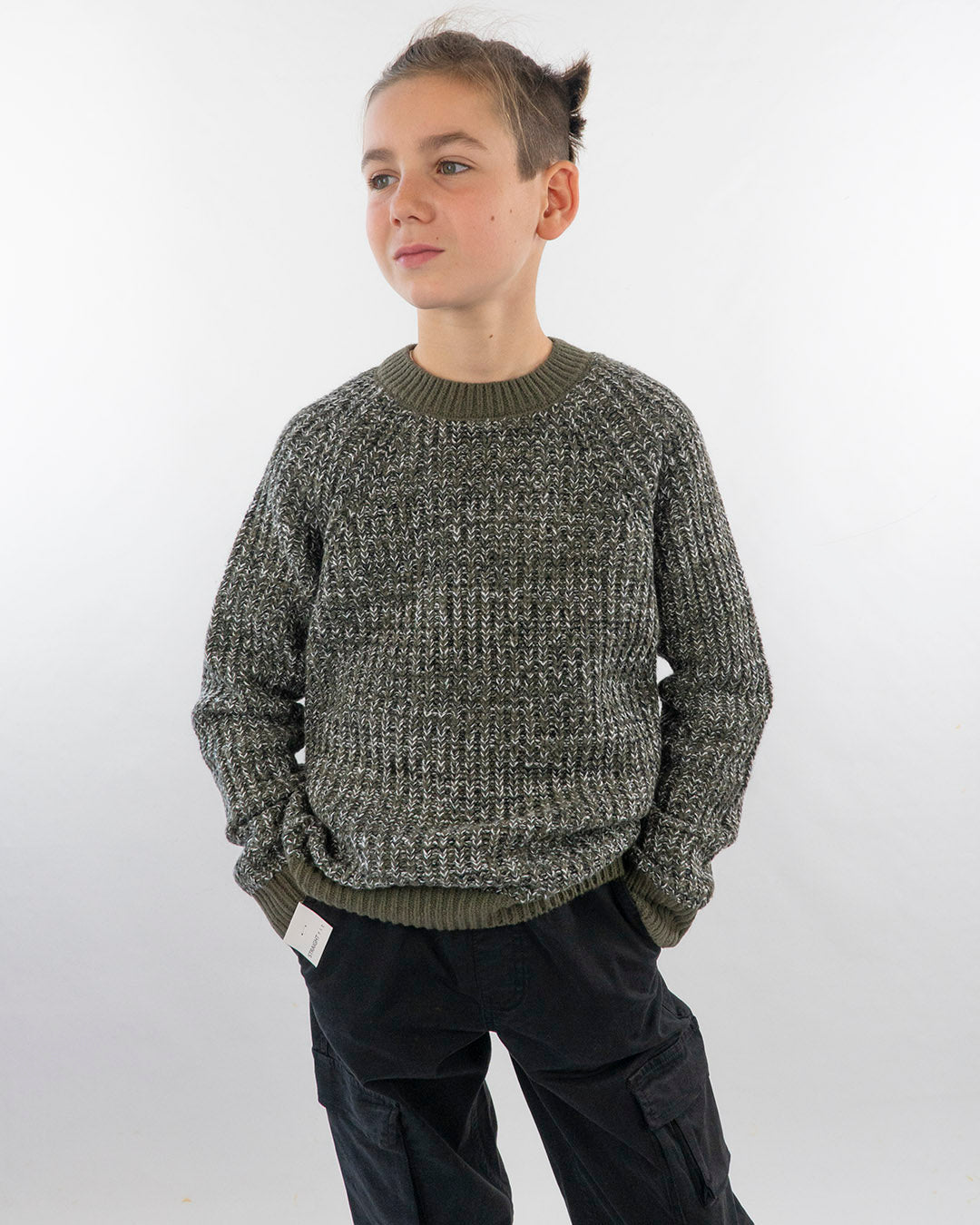 Maglione a treccine melange I DO