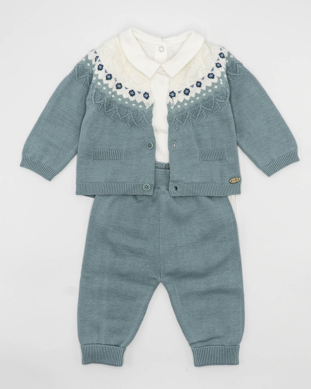 Completo 3 pz. con cardigan ricamato MAYORAL