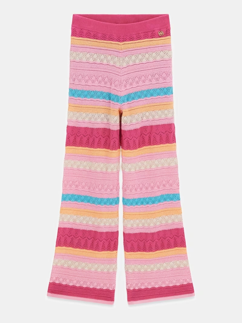 Pantaloni crochet a palazzo J6GB04Z5480-S40Q GUESS