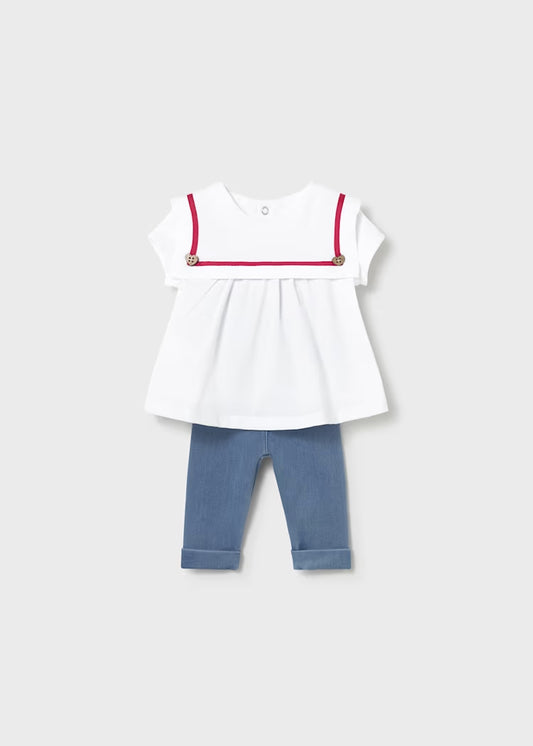 Completo 2 pz. con legging in jeans MAYORAL