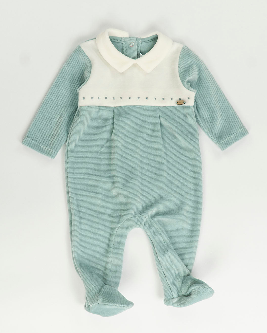 Tutina con colletto in ciniglia rigata MAYORAL